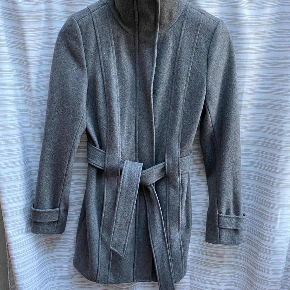 Gray Calvin Klein peacoat